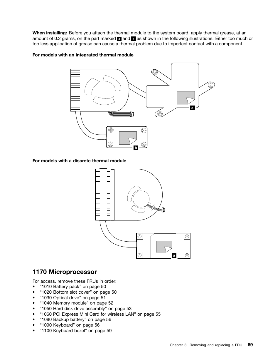 1170 microprocessor | Lenovo E4325 User Manual | Page 75 / 88