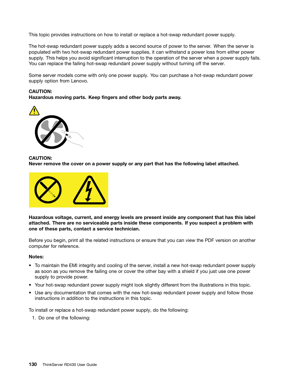 Lenovo ThinkServer RD430 User Manual | Page 142 / 216