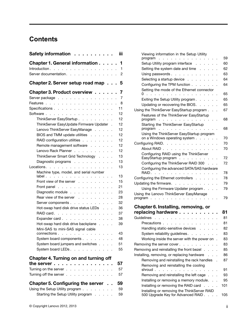 Lenovo ThinkServer RD430 User Manual | Page 3 / 216