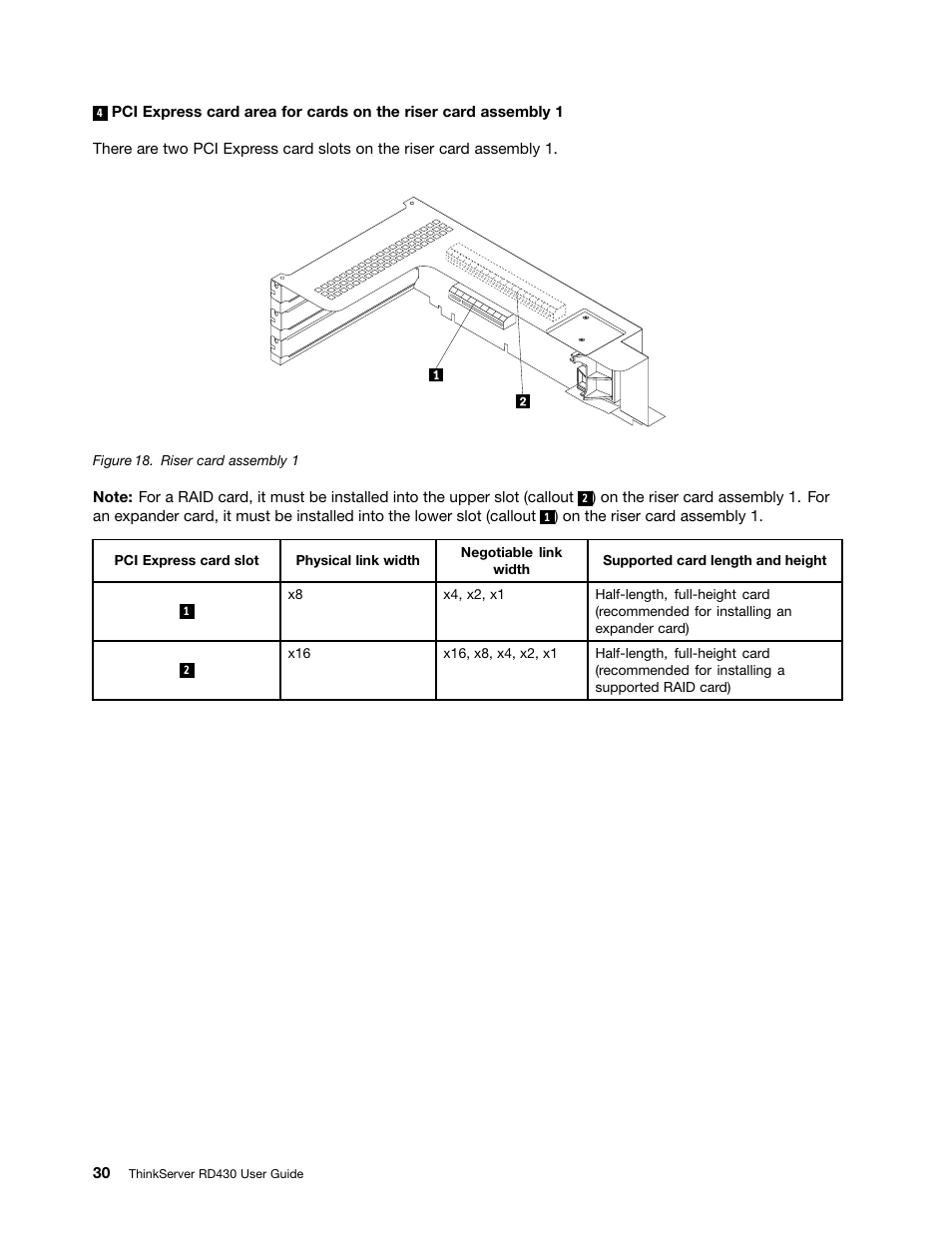 Lenovo ThinkServer RD430 User Manual | Page 42 / 216