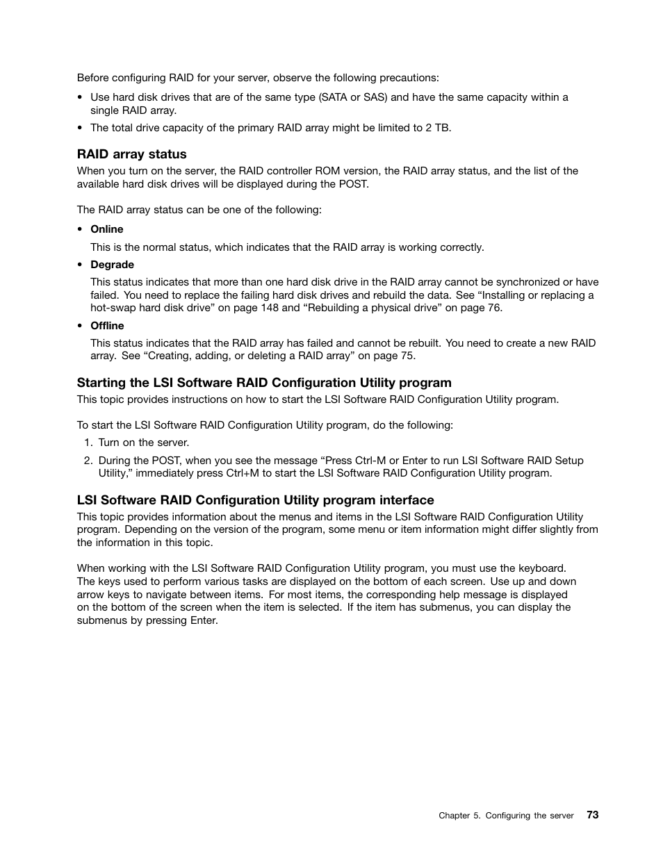 Lenovo ThinkServer RD430 User Manual | Page 85 / 216
