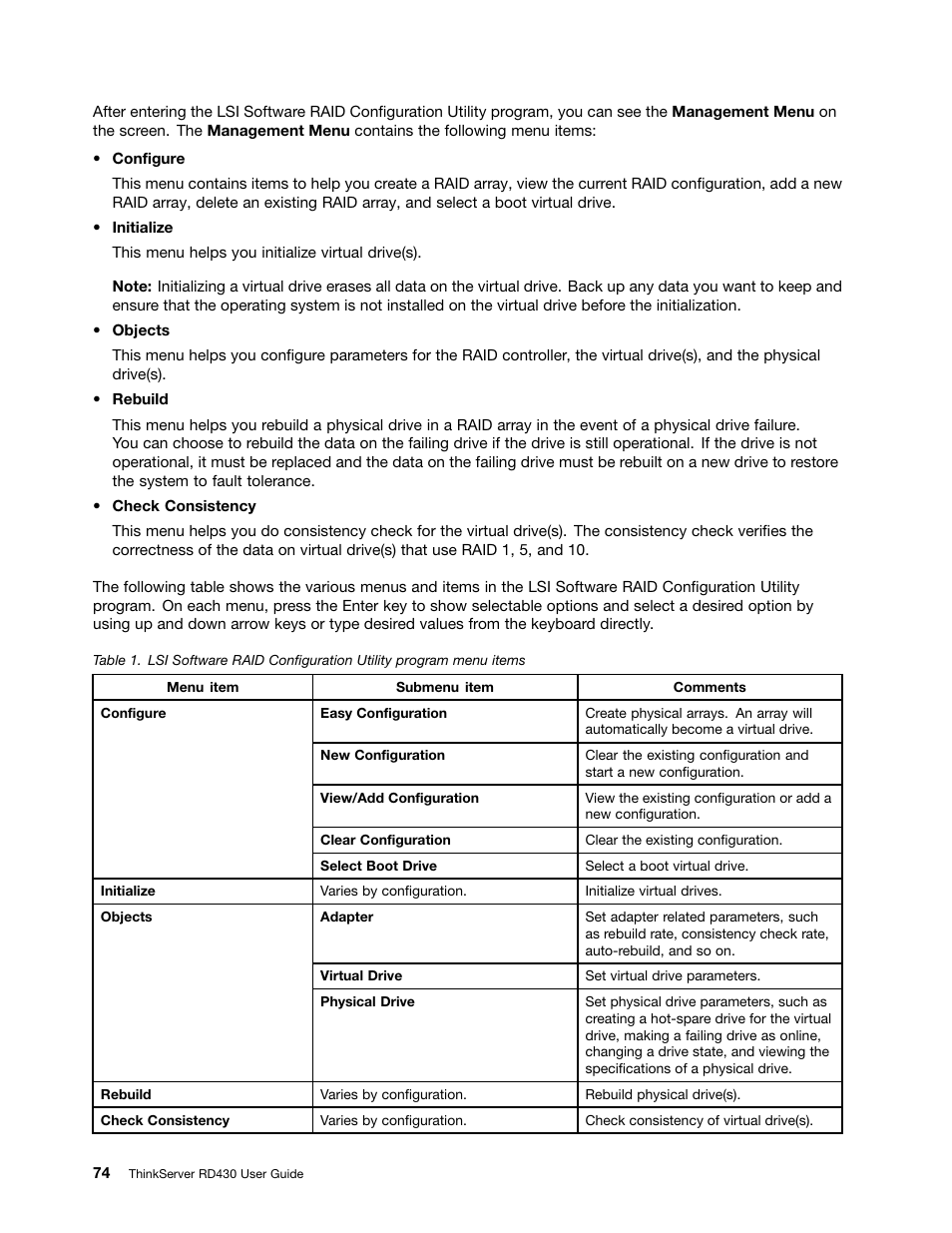 Lenovo ThinkServer RD430 User Manual | Page 86 / 216