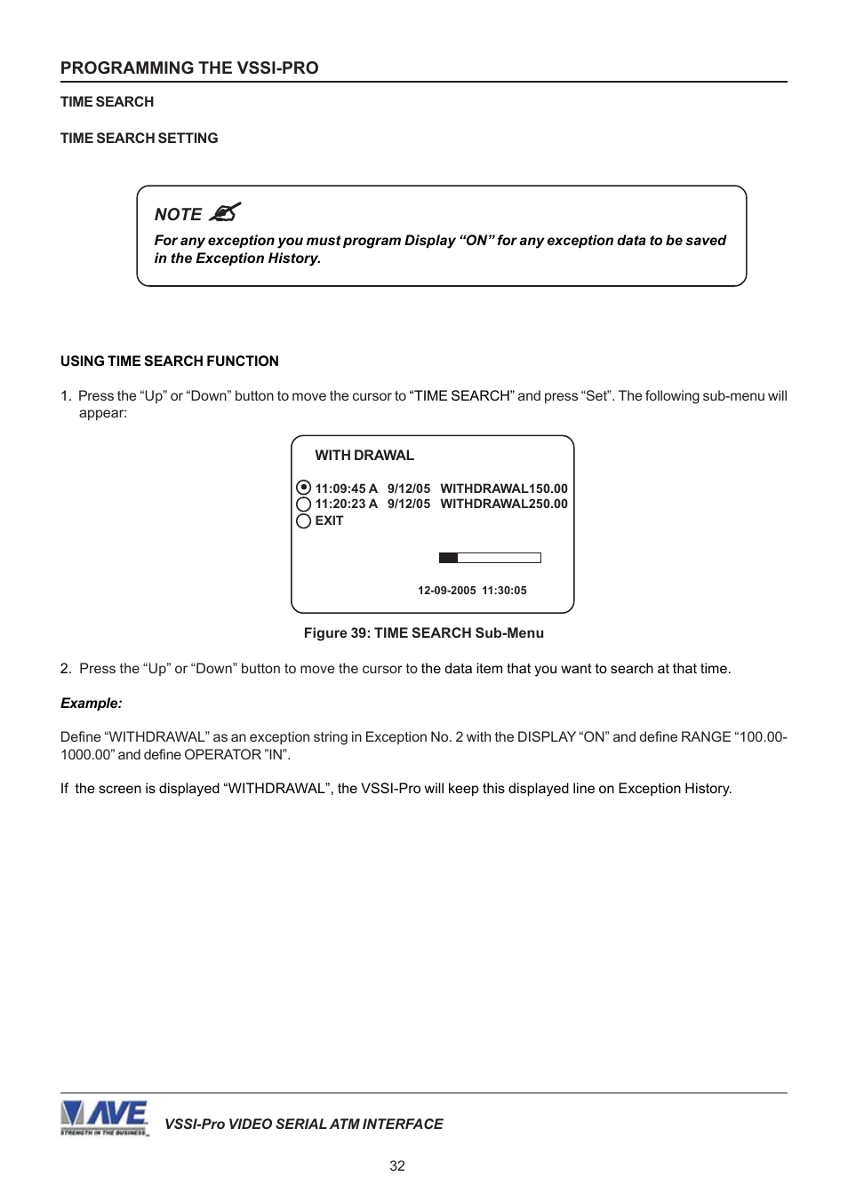 AVE Video Serial Synchronous ATM Interface VSSI-PRO User Manual | Page 32 / 64