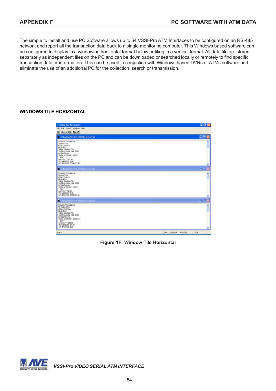 AVE Video Serial Synchronous ATM Interface VSSI-PRO User Manual | Page 54 / 64