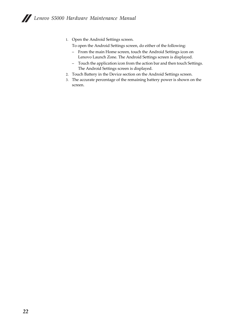 Lenovo s5000 hardware maintenance manual | Lenovo S5000 Tablet User Manual | Page 26 / 60