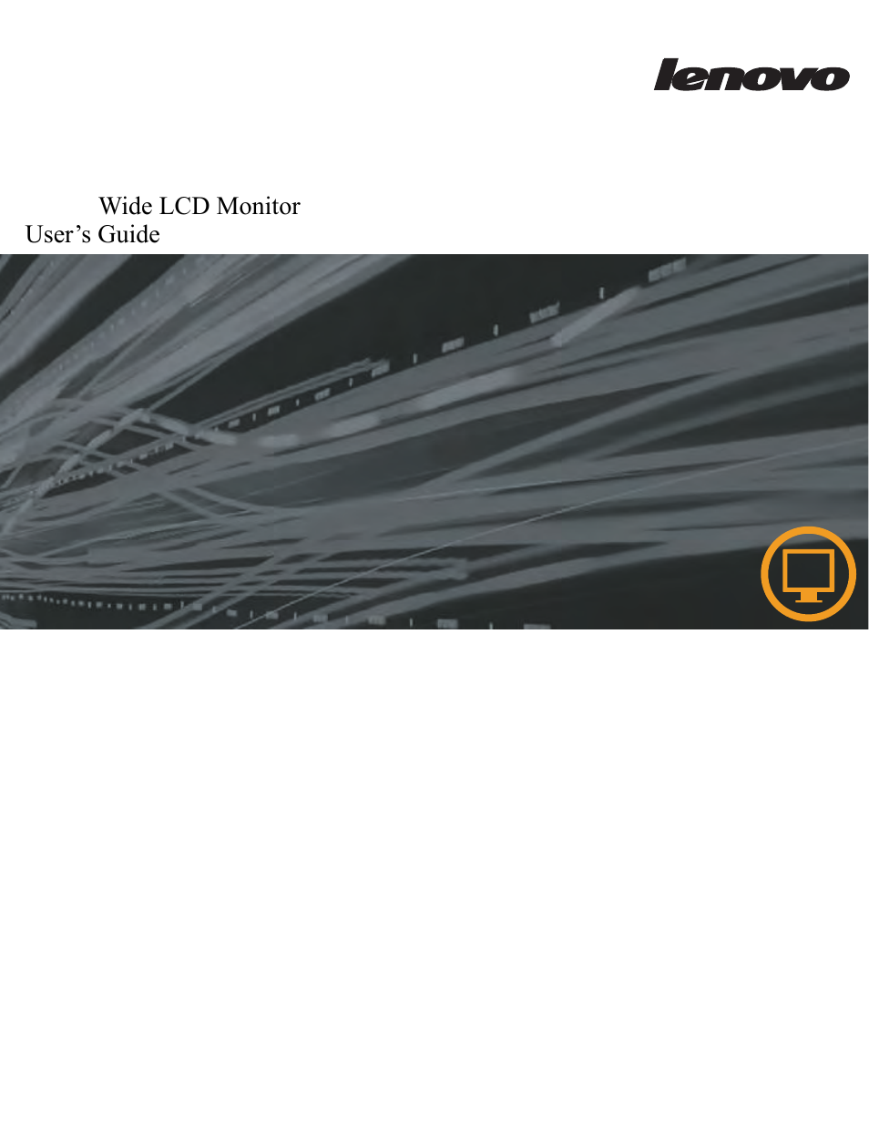 Lenovo L2060 Wide LCD Monitor User Manual | 27 pages