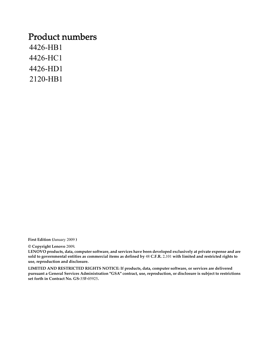 Product numbers | Lenovo L2060 Wide LCD Monitor User Manual | Page 2 / 27