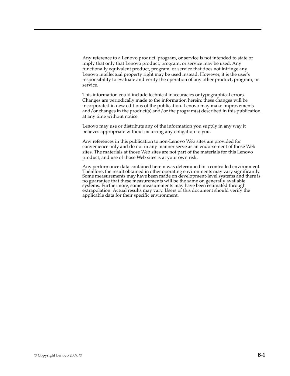 Appendix b. notices, Trademarks | Lenovo L2060 Wide LCD Monitor User Manual | Page 26 / 27