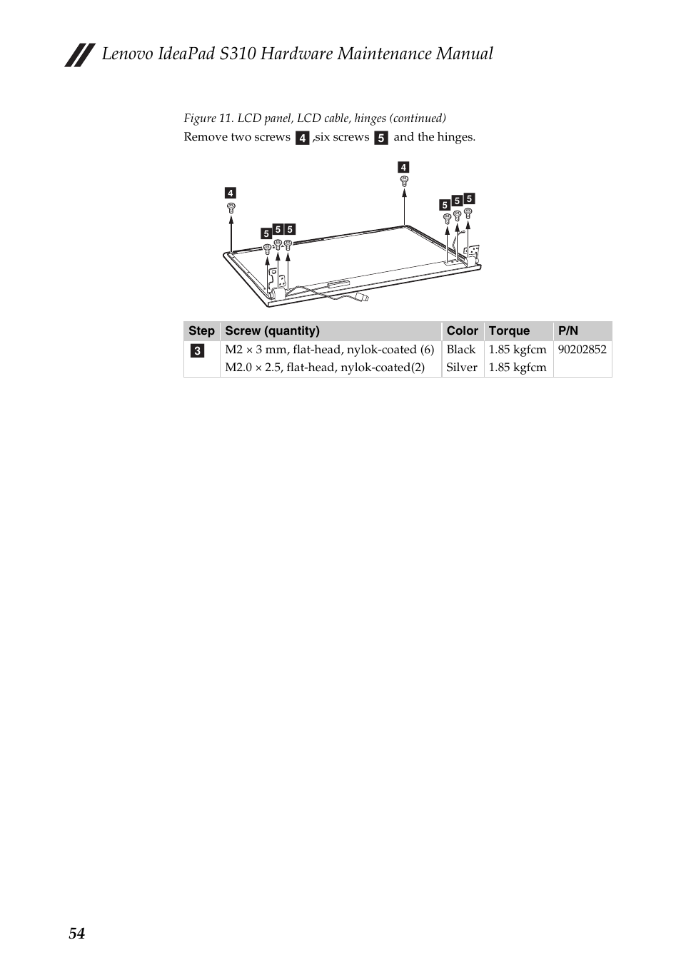 Lenovo ideapad s310 hardware maintenance manual | Lenovo IdeaPad S310 Notebook User Manual | Page 58 / 80