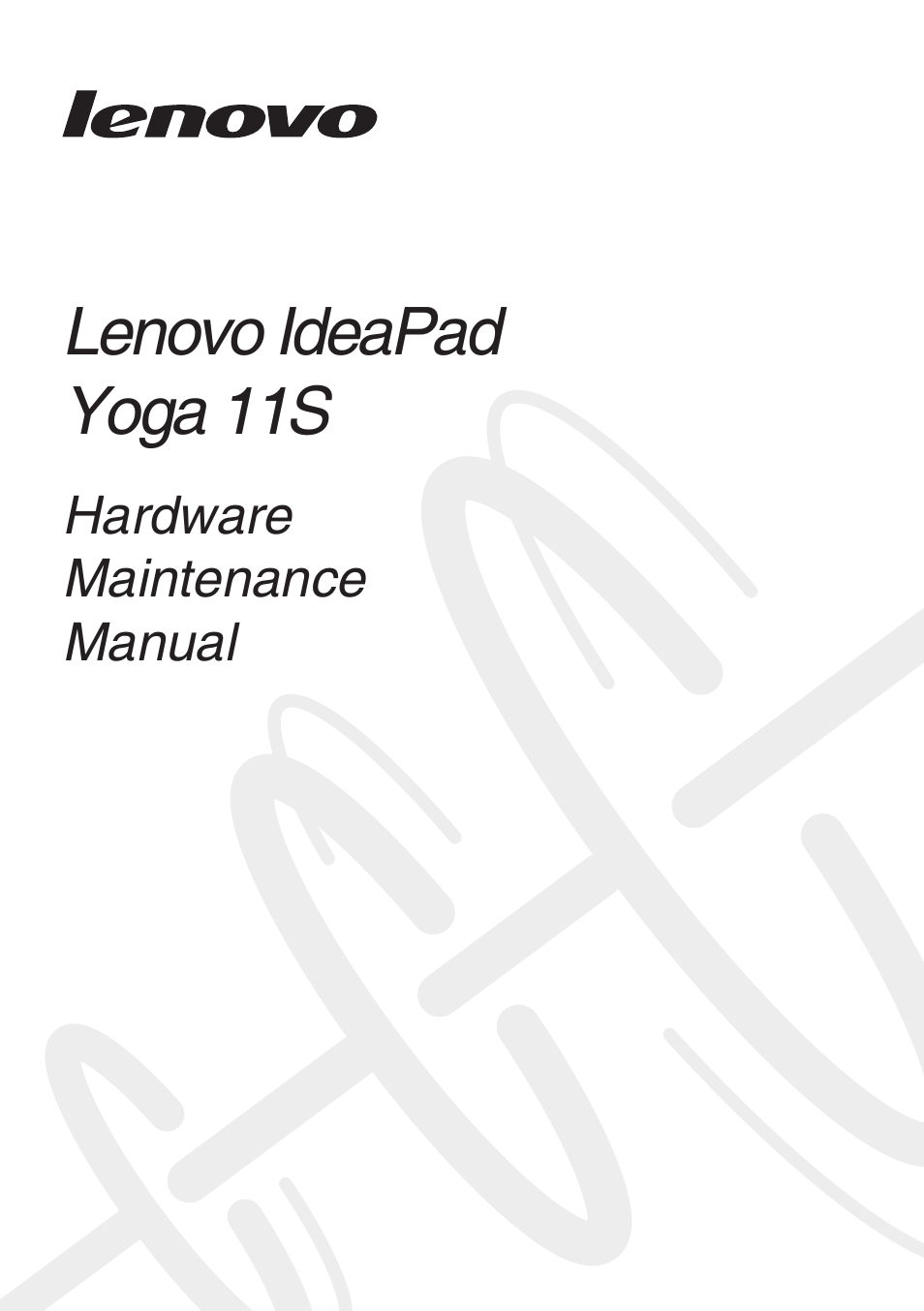 Lenovo Yoga 11s Notebook IdeaPad User Manual | 77 pages