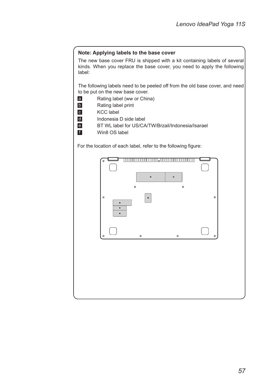 Lenovo ideapad yoga 11s | Lenovo Yoga 11s Notebook IdeaPad User Manual | Page 61 / 77