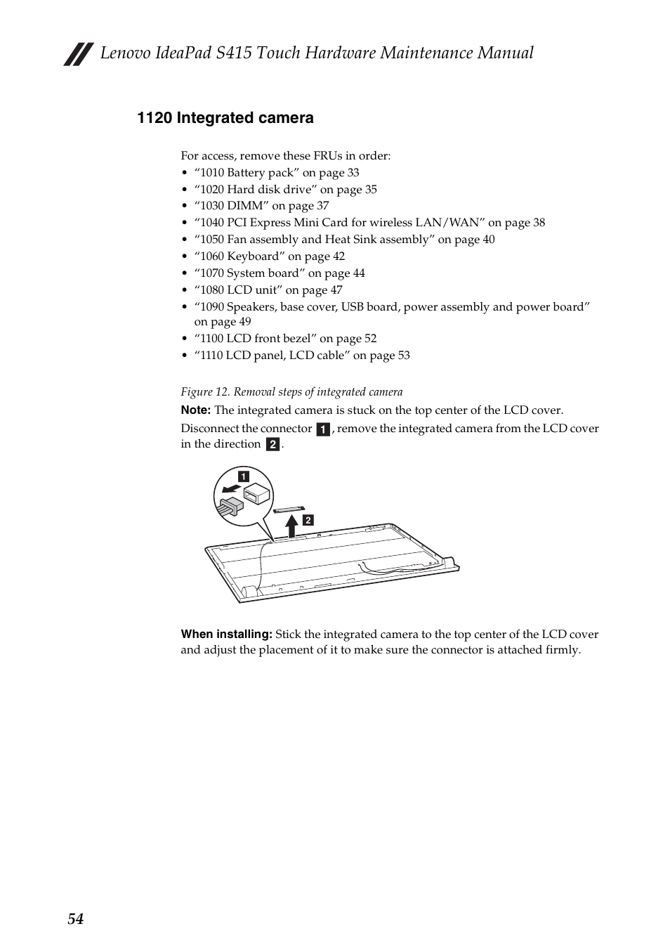1120 integrated camera | Lenovo IdeaPad S415 Touch Notebook User Manual | Page 58 / 80