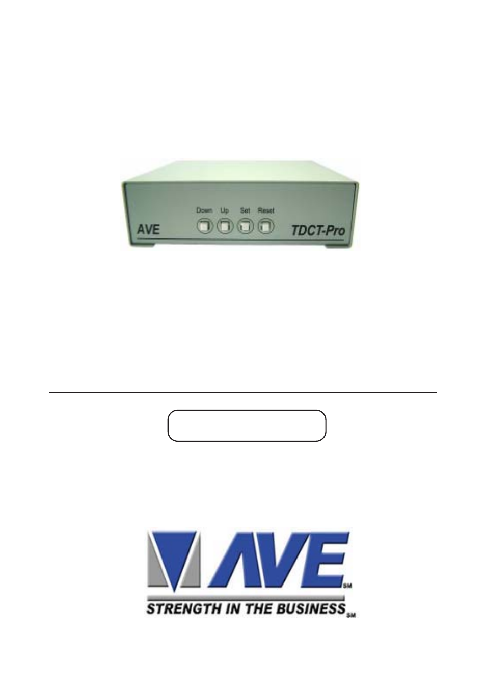 AVE Time-Date-Character-Title TDCT-Pro User Manual | 16 pages