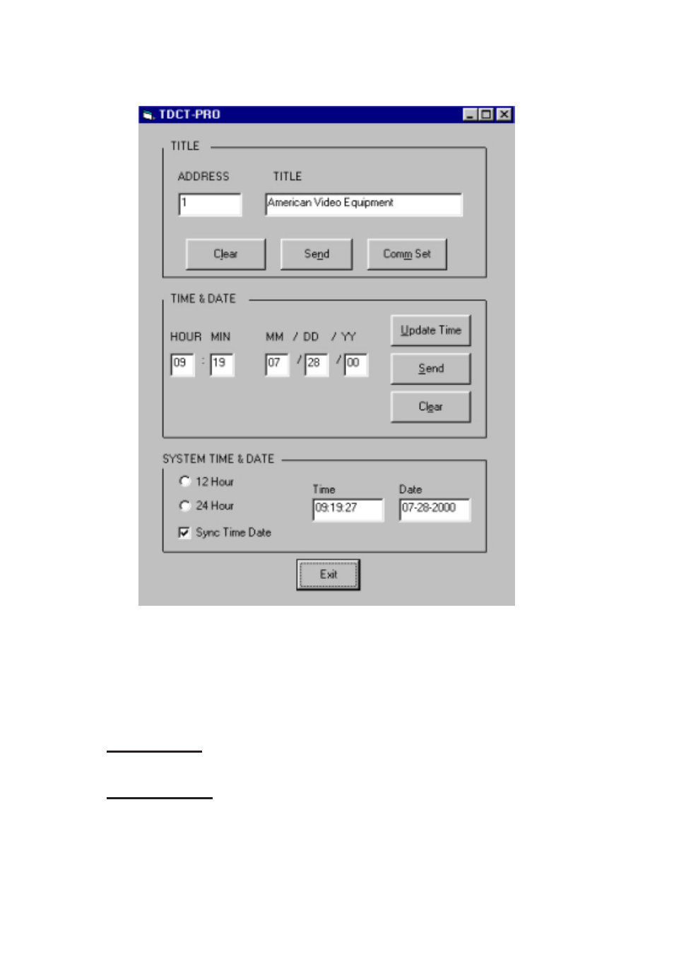 AVE Time-Date-Character-Title TDCT-Pro User Manual | Page 12 / 16