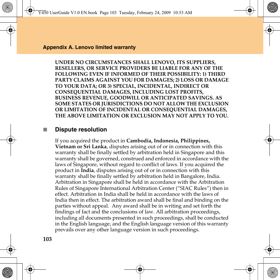 Lenovo IdeaPad Y450 User Manual | Page 112 / 148