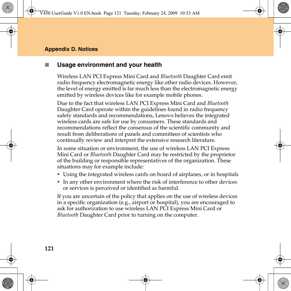 Lenovo IdeaPad Y450 User Manual | Page 130 / 148