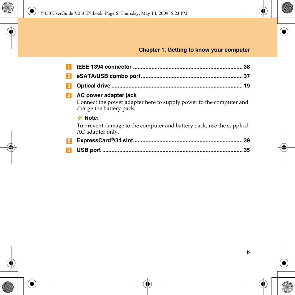 Lenovo IdeaPad Y450 User Manual | Page 15 / 148