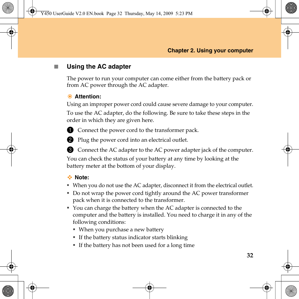 Lenovo IdeaPad Y450 User Manual | Page 41 / 148