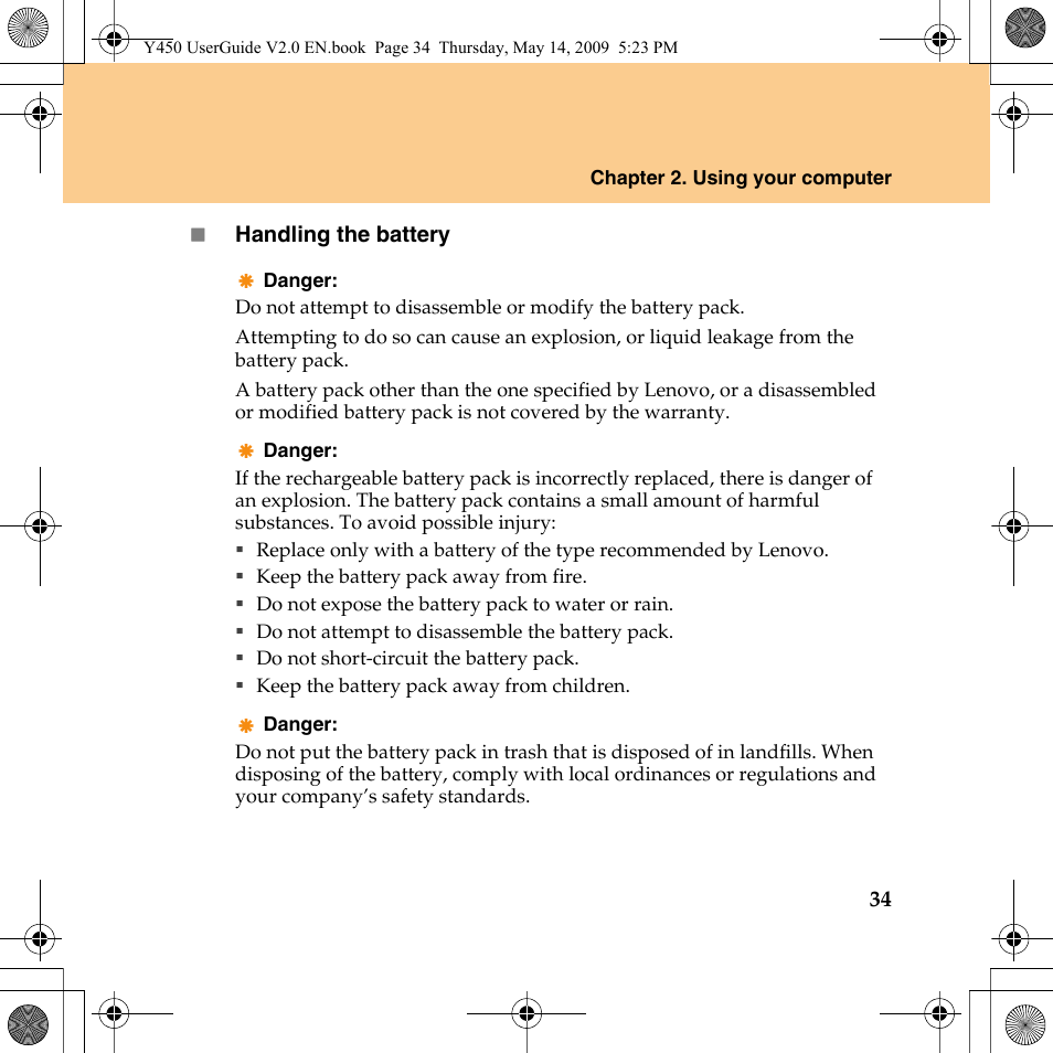 Lenovo IdeaPad Y450 User Manual | Page 43 / 148