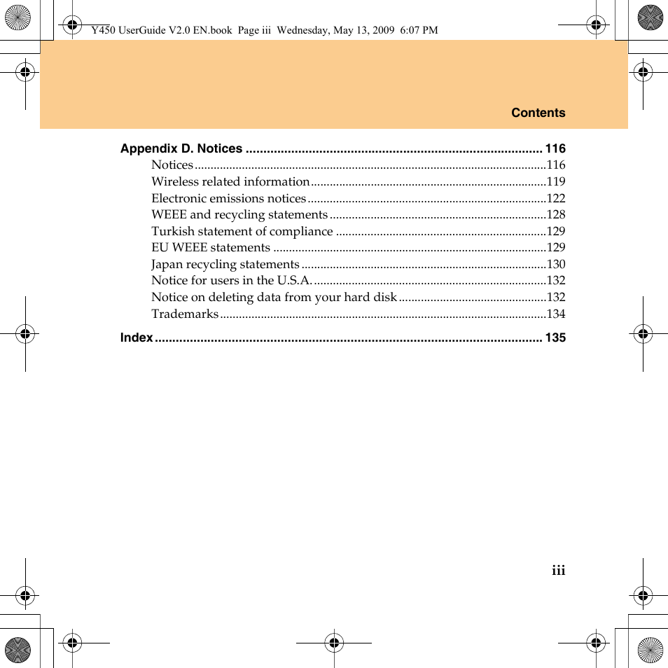 Lenovo IdeaPad Y450 User Manual | Page 9 / 148