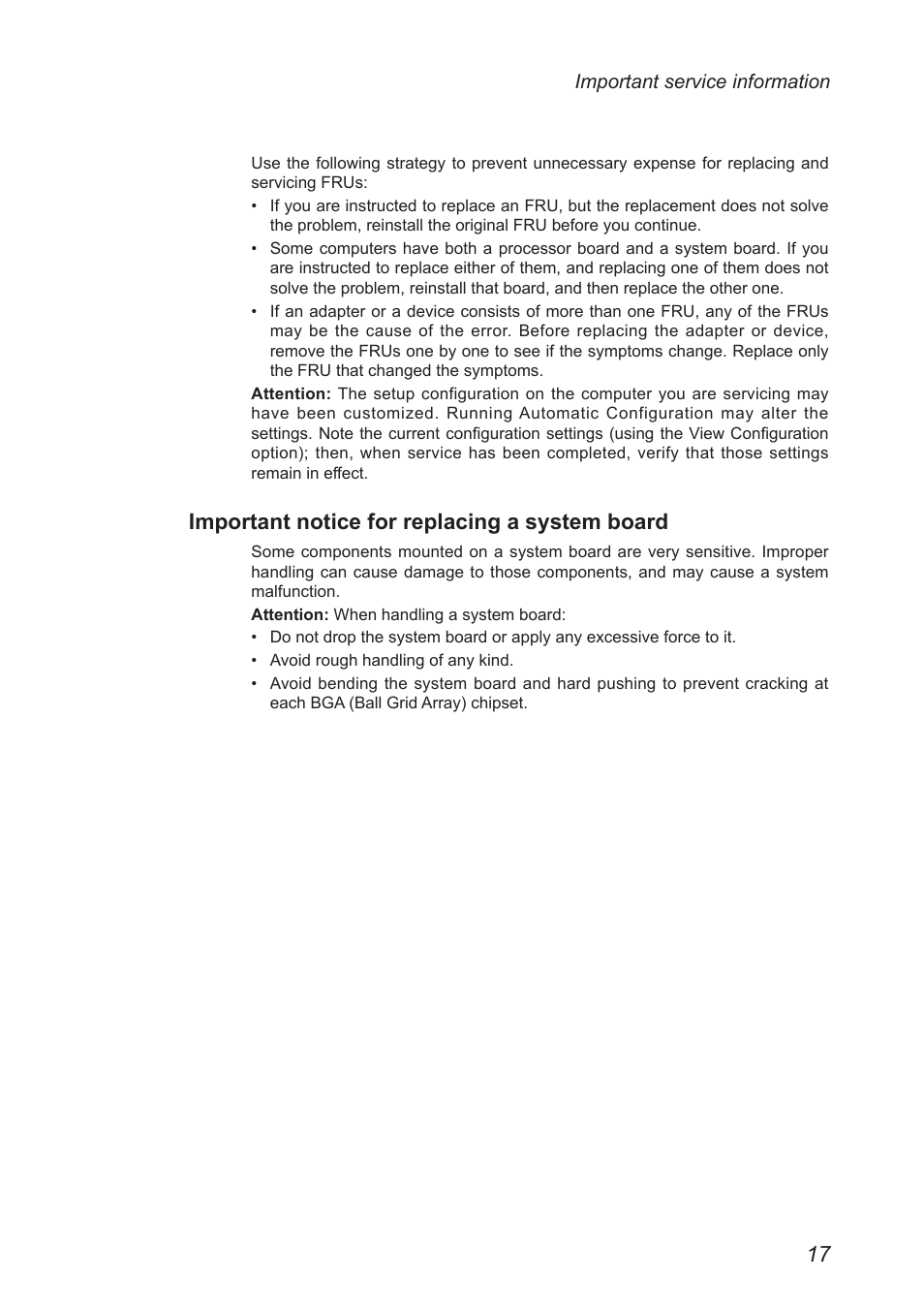 Important notice for replacing a system board | Lenovo Miix 2 10 Tablet Lenovo User Manual | Page 21 / 62