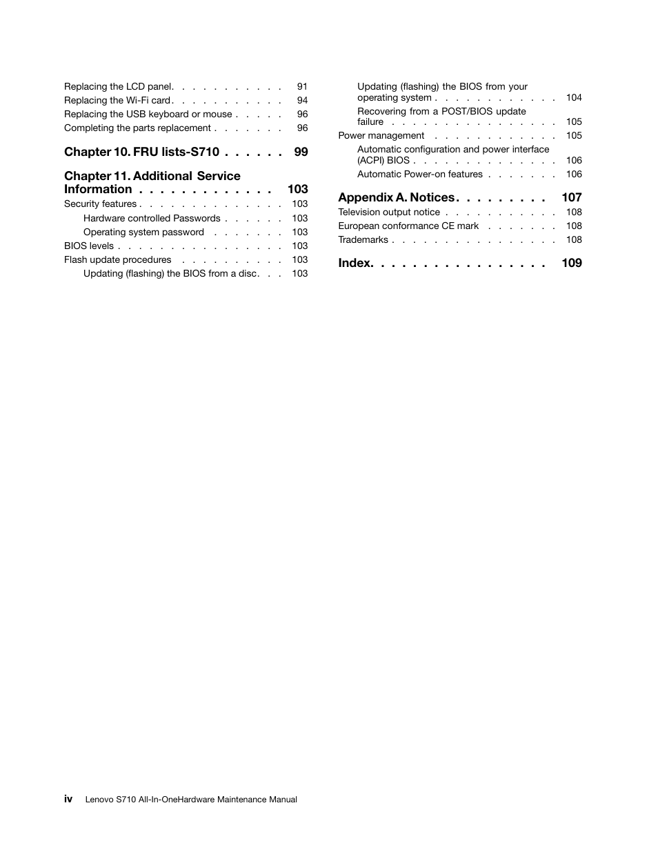 Lenovo S710 All-in-One User Manual | Page 6 / 118