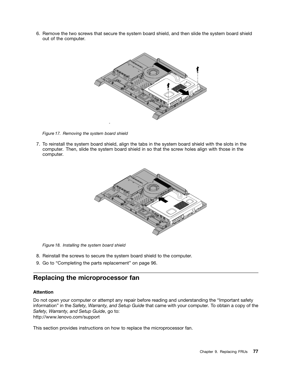 Replacing the microprocessor fan | Lenovo S710 All-in-One User Manual | Page 83 / 118