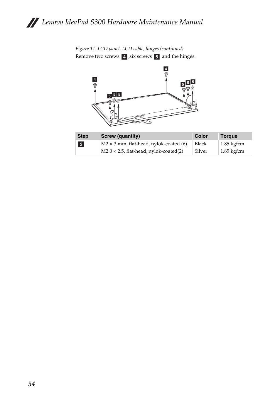 Lenovo ideapad s300 hardware maintenance manual | Lenovo IdeaPad S300 Notebook User Manual | Page 58 / 84