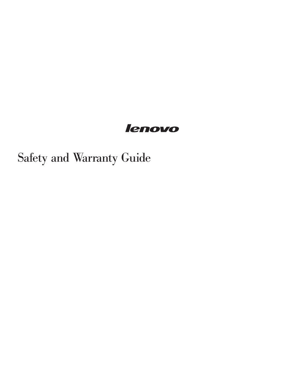 Safety, Warranty, Guide | Lenovo Secure Managed Client User Manual | Page 3 / 40
