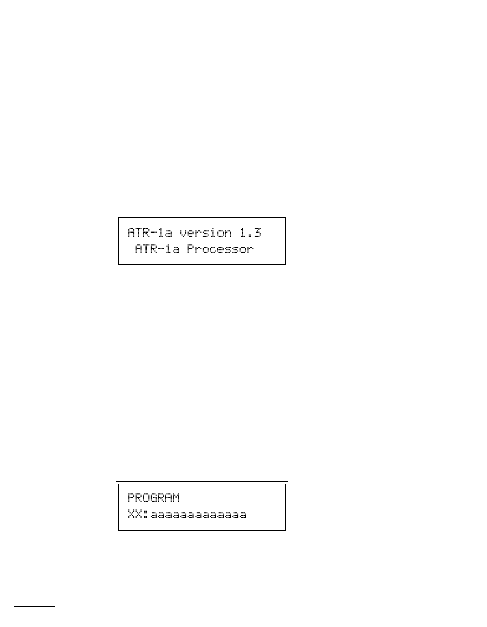 Chapter 4: display screens and menu pages | Antares ATR-1a User Manual | Page 20 / 54