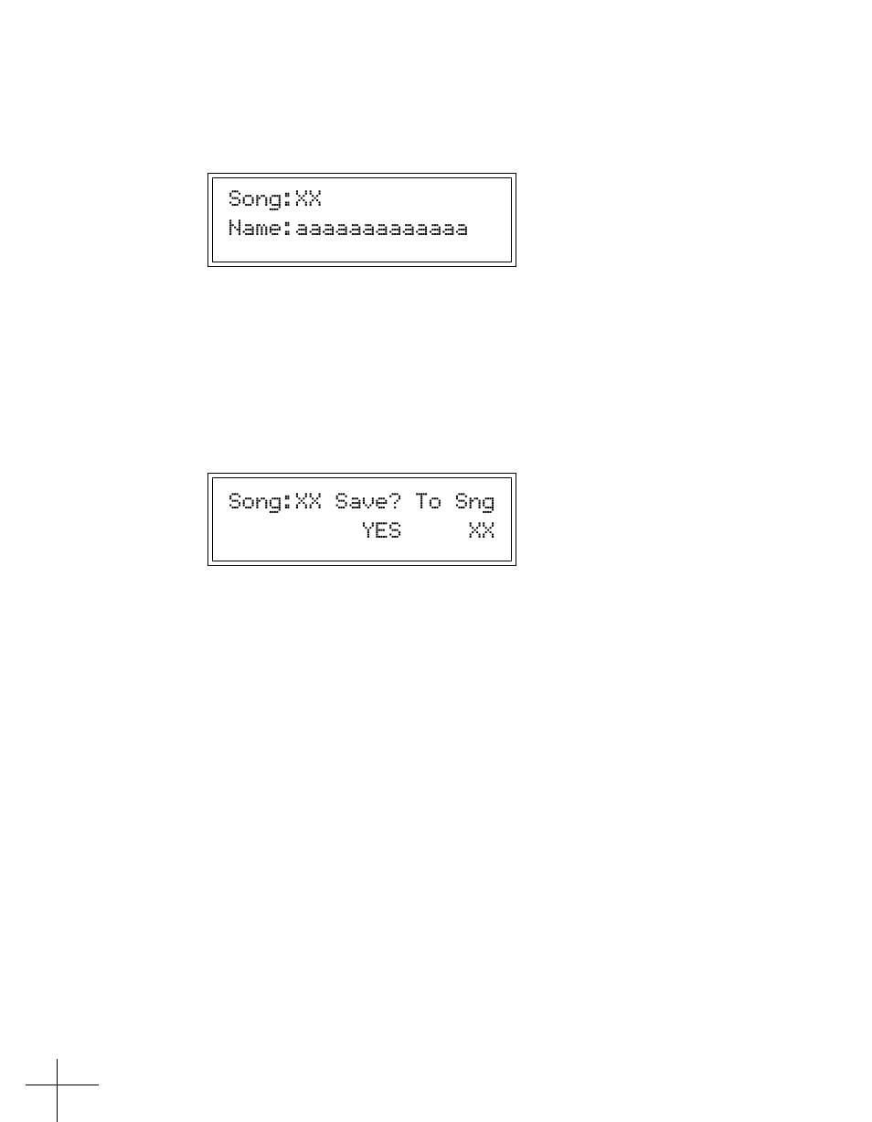 Song:xx save? to sng yes xx, System edit pages | Antares ATR-1a User Manual | Page 30 / 54