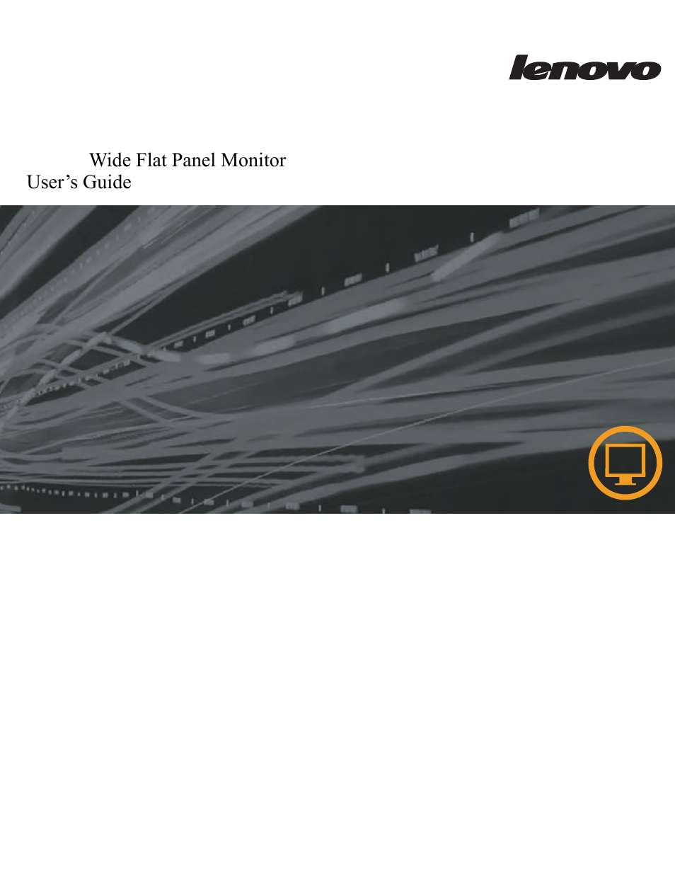Lenovo LI1963 Wide Flat Panel Monitor User Manual | 27 pages