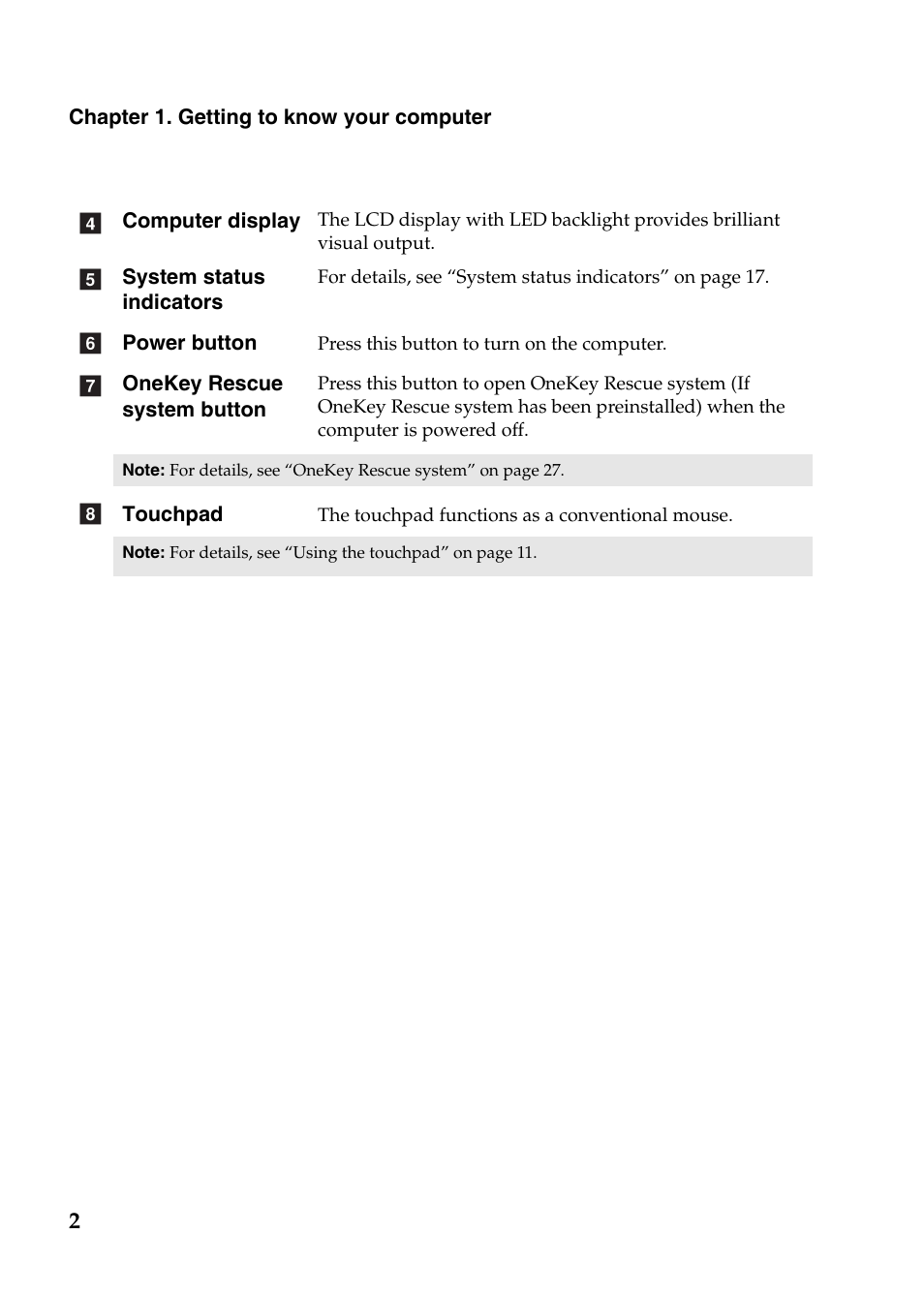 Lenovo IdeaPad S205s User Manual | Page 6 / 38