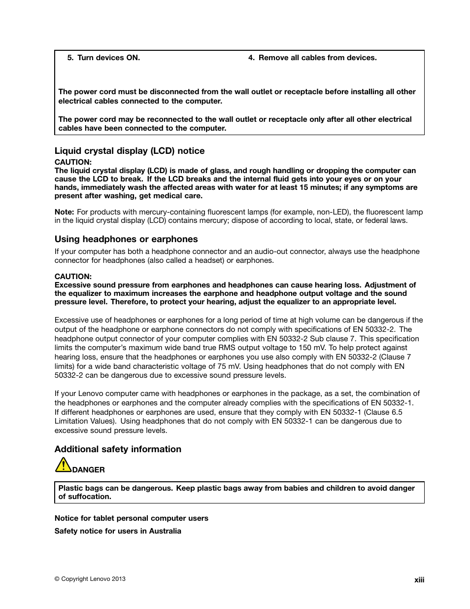 Lenovo ThinkPad Edge E145 User Manual | Page 15 / 158
