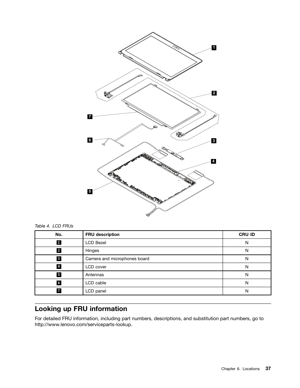 Looking up fru information | Lenovo K4350 Notebook User Manual | Page 43 / 82