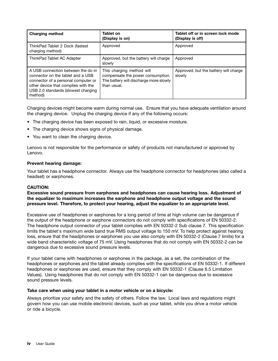 Lenovo ThinkPad Tablet 2 User Manual | Page 6 / 84