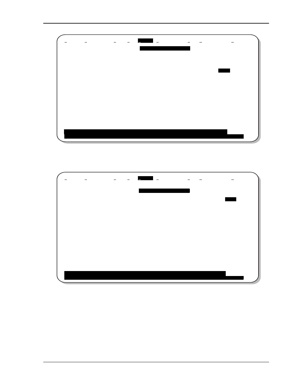 Config menu - standard options (defaults shown), Config menu - adc options (defaults shown), Figure 7 | ADC HiGain H2TU-C-319 List 4E User Manual | Page 25 / 88