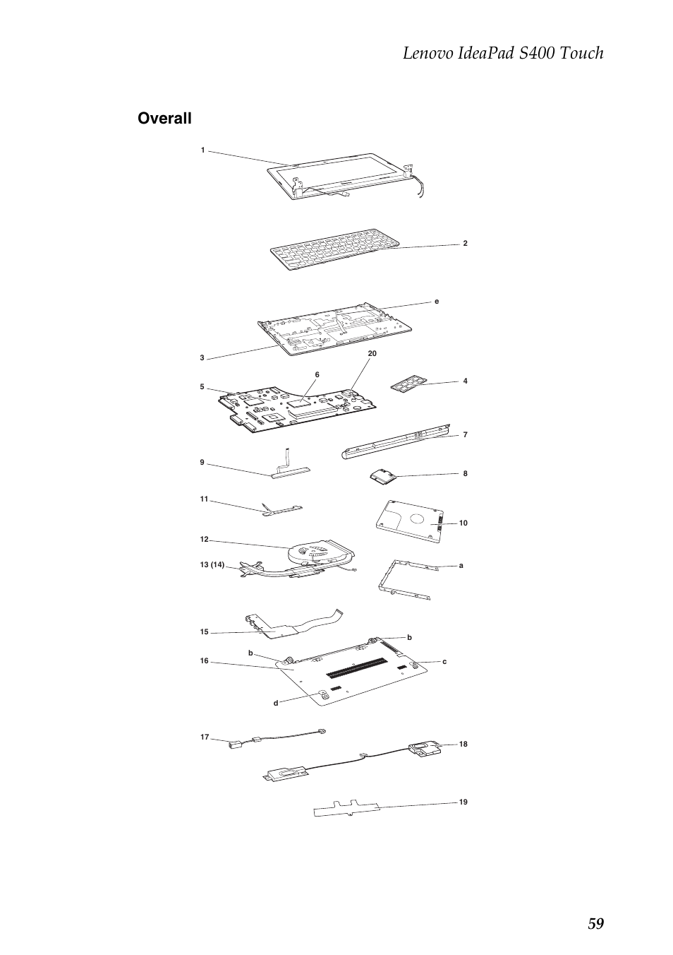 Overall, Lenovo ideapad s400 touch, 59 overall | Lenovo IdeaPad S400 Touch Notebook User Manual | Page 63 / 80