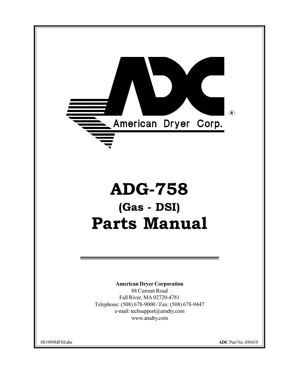 ADC ADG-758 User Manual | 44 pages