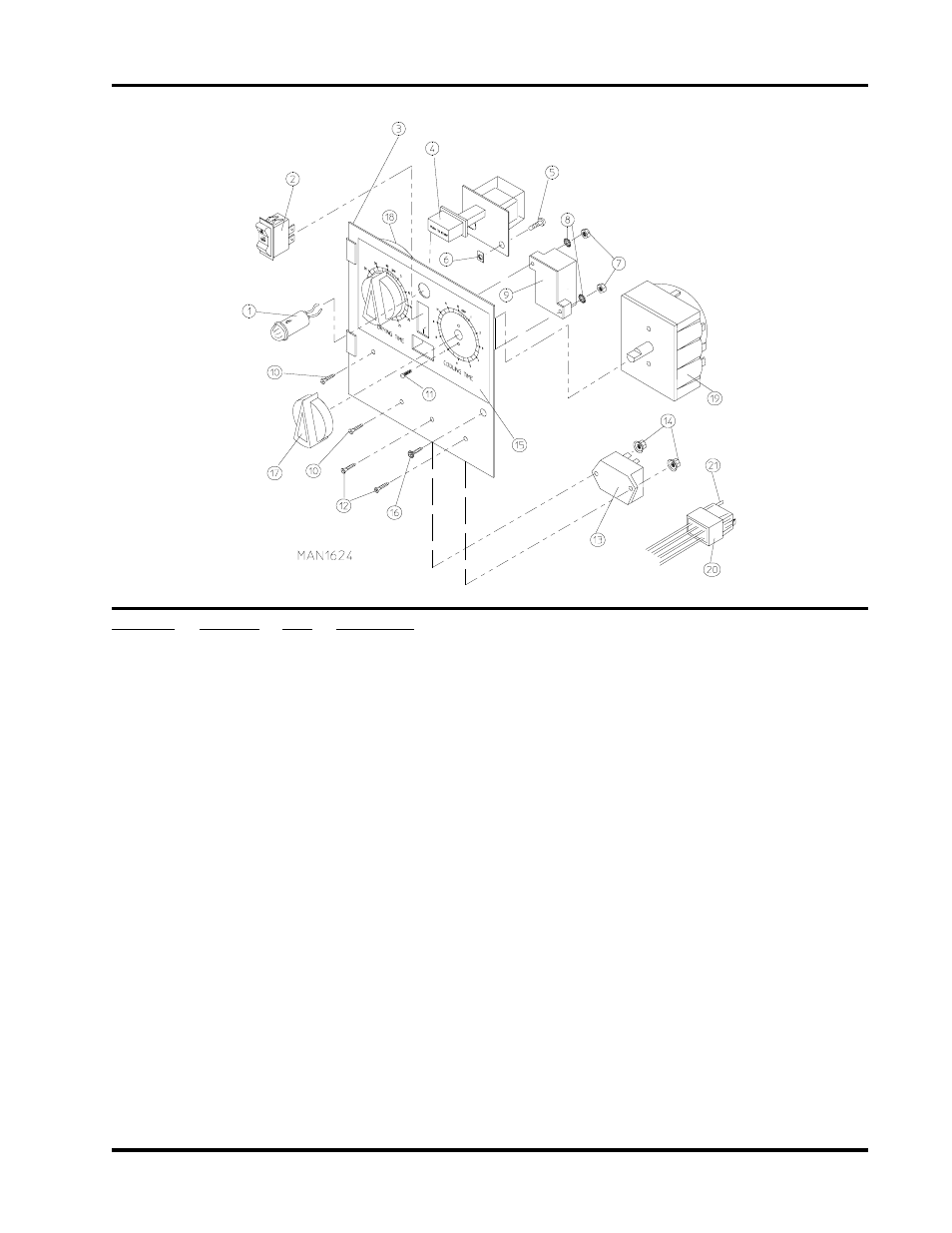 Dual timer control panel assembly, For models mfd. prior to november 3, 2000 | ADC ADG-758 User Manual | Page 11 / 44