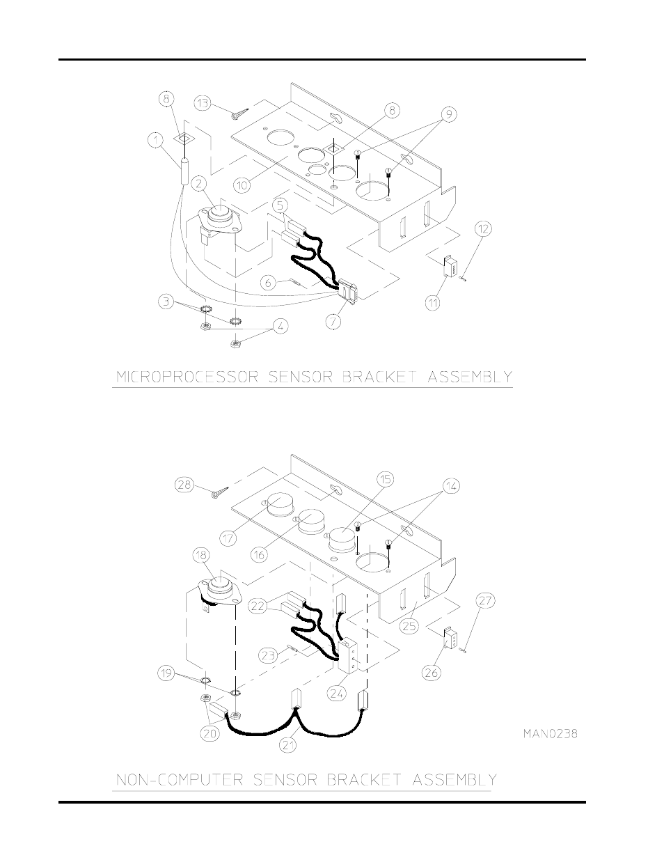 Sensor bracket assemblies , 29 | ADC ADG-758 User Manual | Page 30 / 44