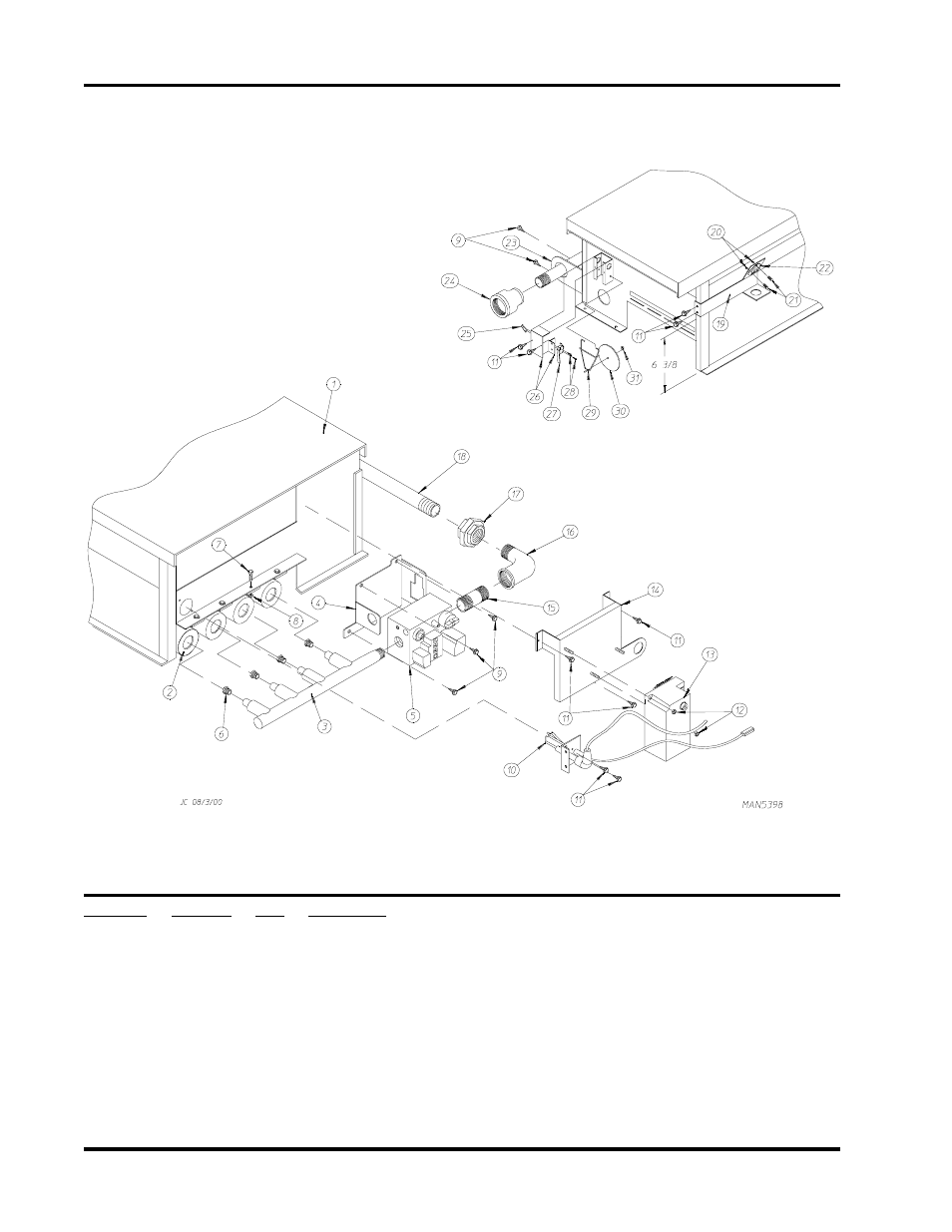 Direct spark ignition (dsi) burner assembly, For models mfd. as of april 15, 2000 , 31 | ADC ADG-758 User Manual | Page 32 / 44