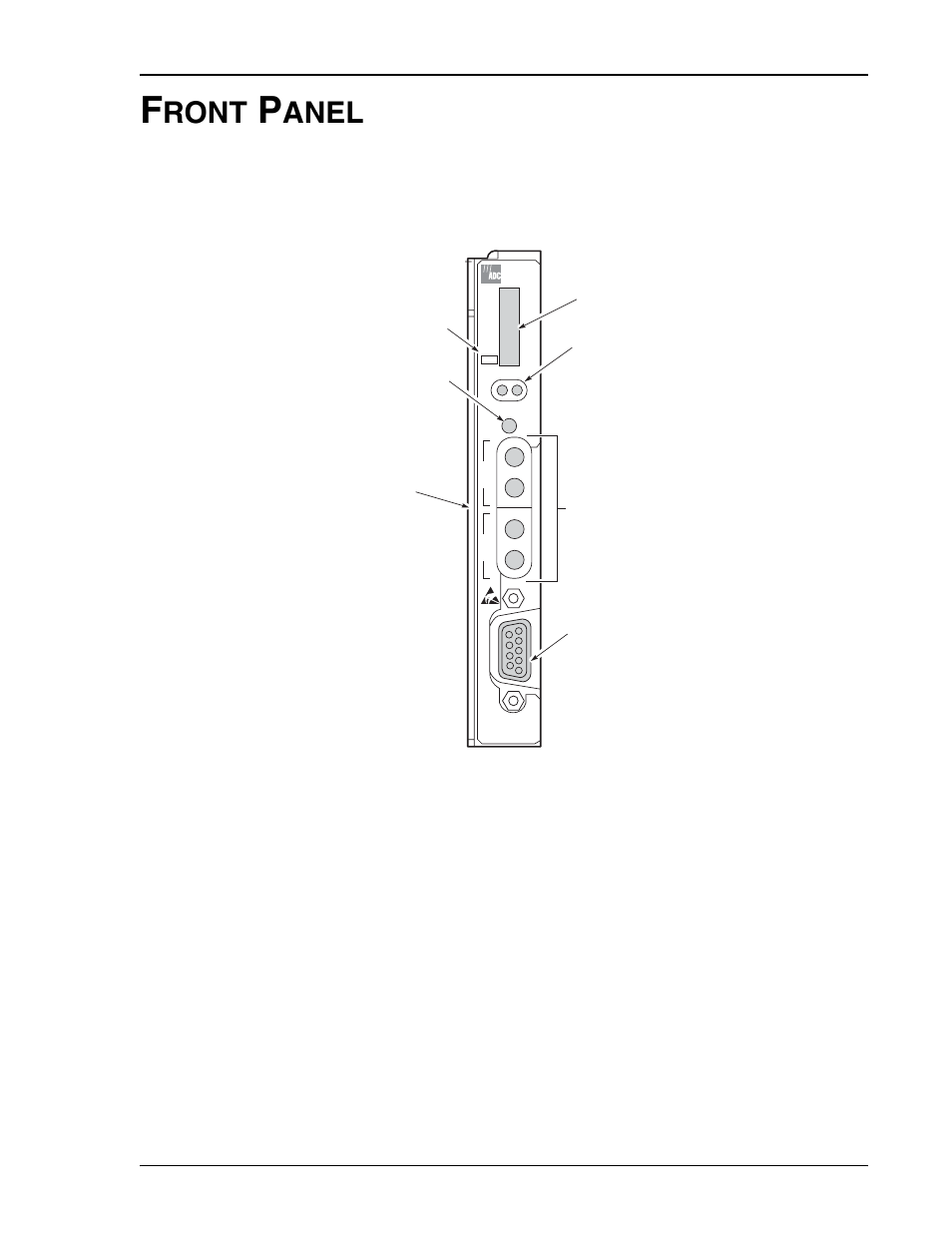 Front panel, H4tu-c-319 list 1 front panel, Ront | Anel | ADC HDSL4 User Manual | Page 11 / 79