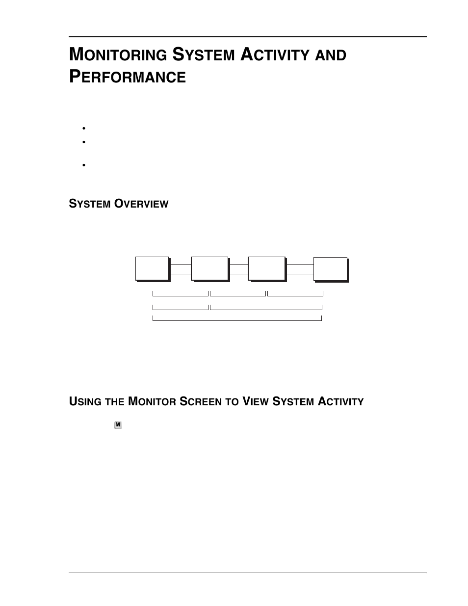Monitoring system activity and performance, System overview, Using the monitor screen to view system activity | System spans, Onitoring, Ystem, Ctivity, Erformance | ADC HDSL4 User Manual | Page 33 / 79