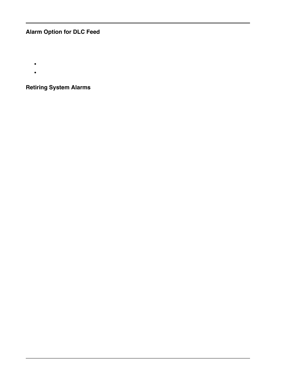 Alarm option for dlc feed, Retiring system alarms | ADC HDSL4 User Manual | Page 52 / 79