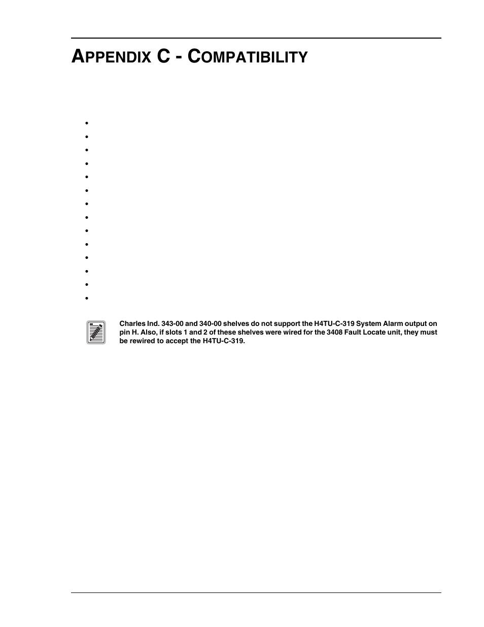 Appendix c - compatibility, C - c, Ppendix | Ompatibility | ADC HDSL4 User Manual | Page 73 / 79