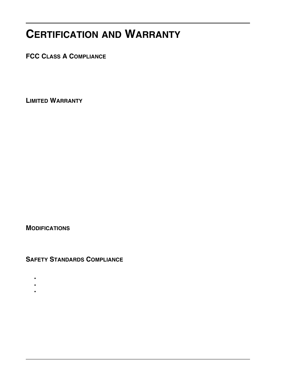 Certification and warranty, Ertification, Arranty | ADC HDSL4 User Manual | Page 78 / 79