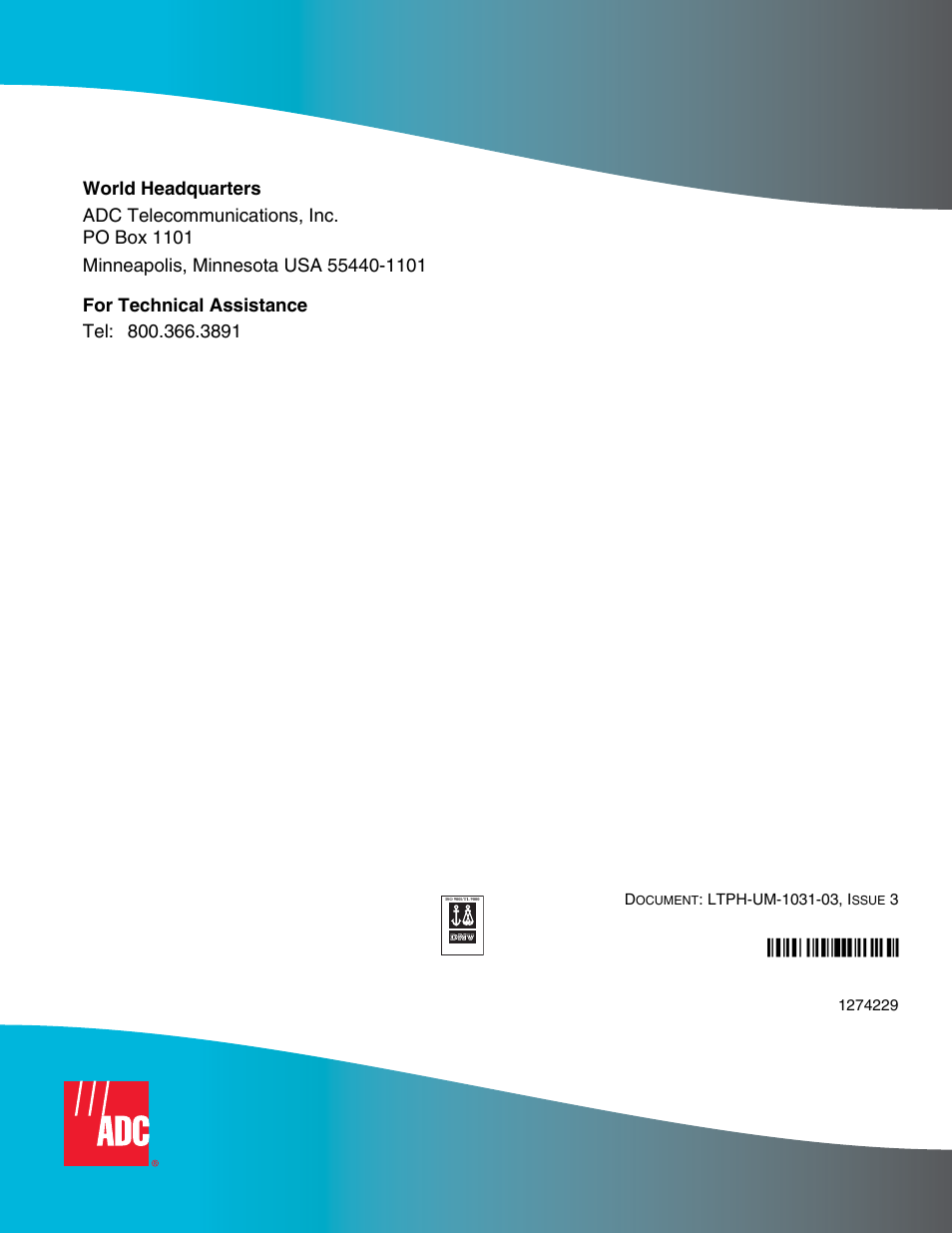 J6¶9 | ADC HDSL4 User Manual | Page 79 / 79