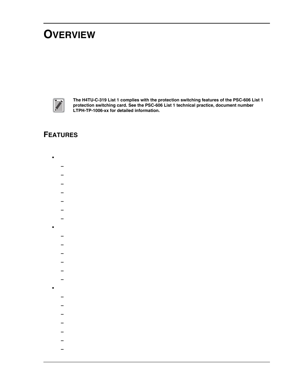 Overview, Features, Verview | Eatures | ADC HDSL4 User Manual | Page 9 / 79