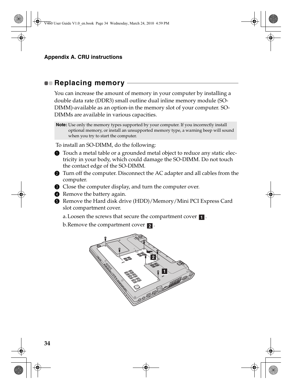 Lenovo IdeaPad V460 User Manual | Page 38 / 58